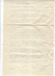 Stand-down letter - Douglas, click for full size image